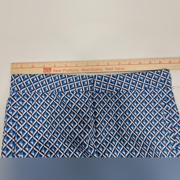 NEW NYDJ Not Your Daughters Jeans 2P Blue Apex Tiles Stretch Crop Pant Women NWT - Picture 11 of 12